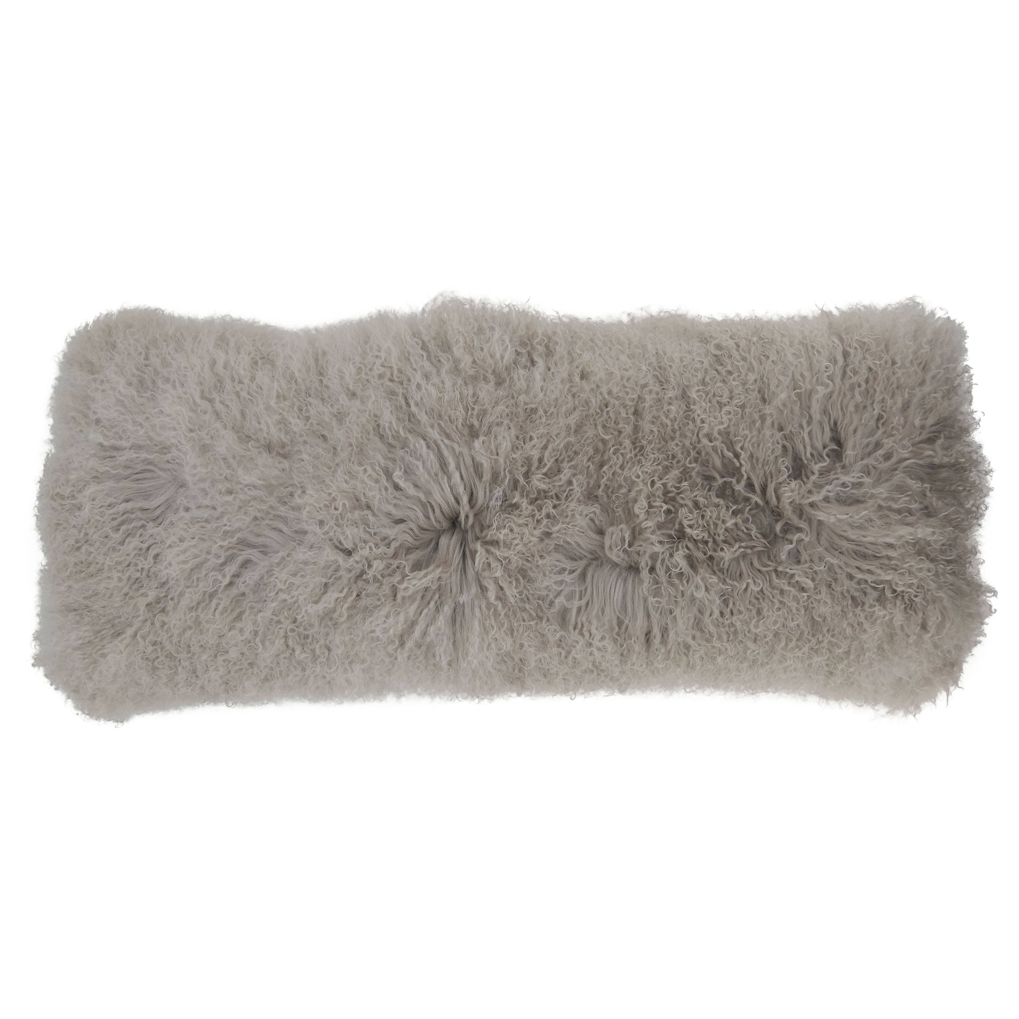 Mongolian Lamb Fur Pillow - Poly Filled