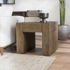 Bristol Solid Wood Square End Table - Cafe Brown