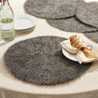 Set of 6 Guinea Fowl Feather Placemats - Feathers