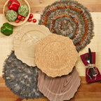 Set of 6 Guinea Fowl Feather Placemats - Feathers
