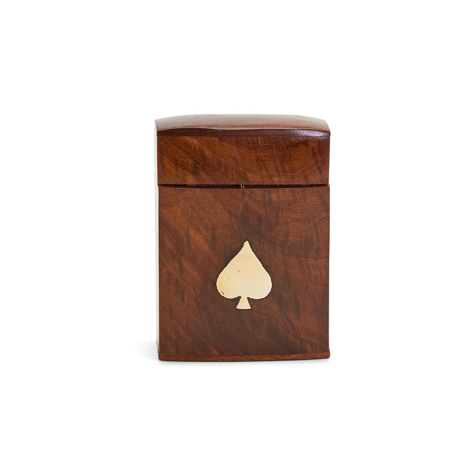 The Turf Club Playing Card Set in Hand-Crafted Wooden Box (each deck includes 52 cards and 2 jokers)