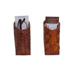 Woven Leather Holder A/2