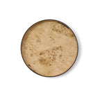 Set of 3 Burled Wood Pattern Round Tray (decorative use only)