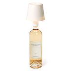 LED Portable Cordless White Lampshade Bottle Lamp with Stopper Attachment in Gift Box