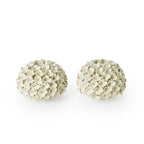 Set of 2 Hand-Crafted White Hydrangea Flower Bud Vases/Taper Candlestick Candleholders