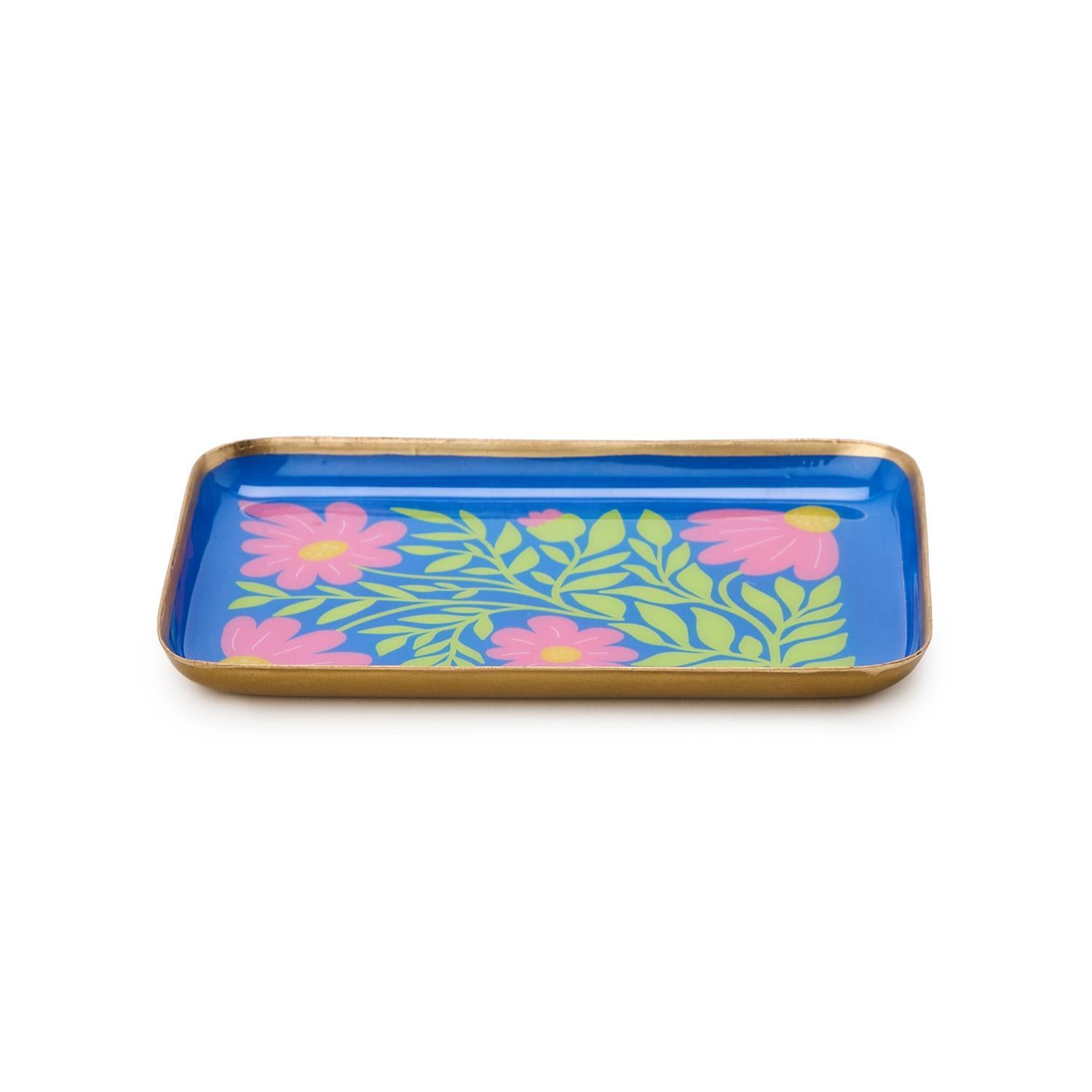 Petal Pop Metal Trinket / Desk Trays - Set of 4