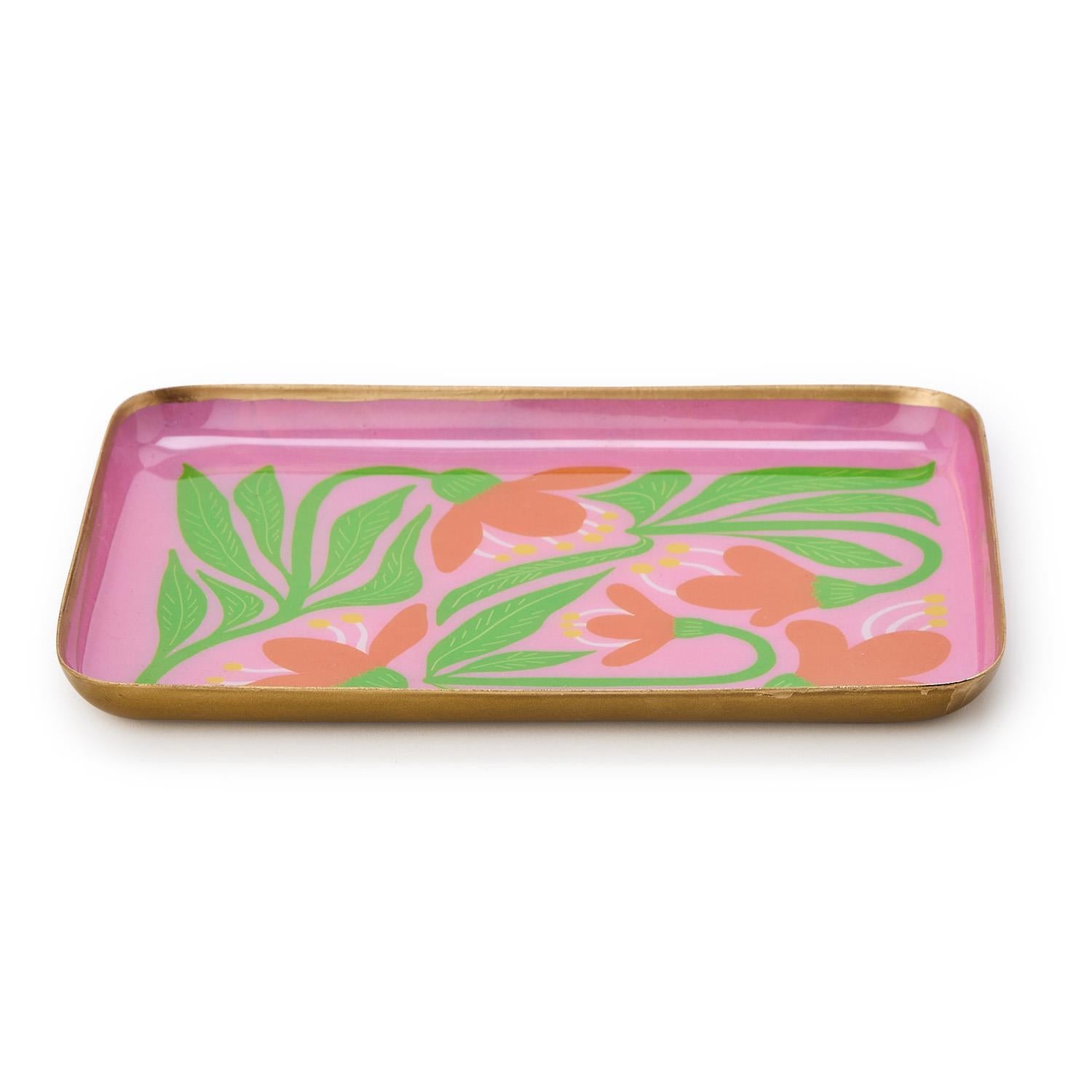 Petal Pop Metal Trinket / Desk Trays - Set of 4