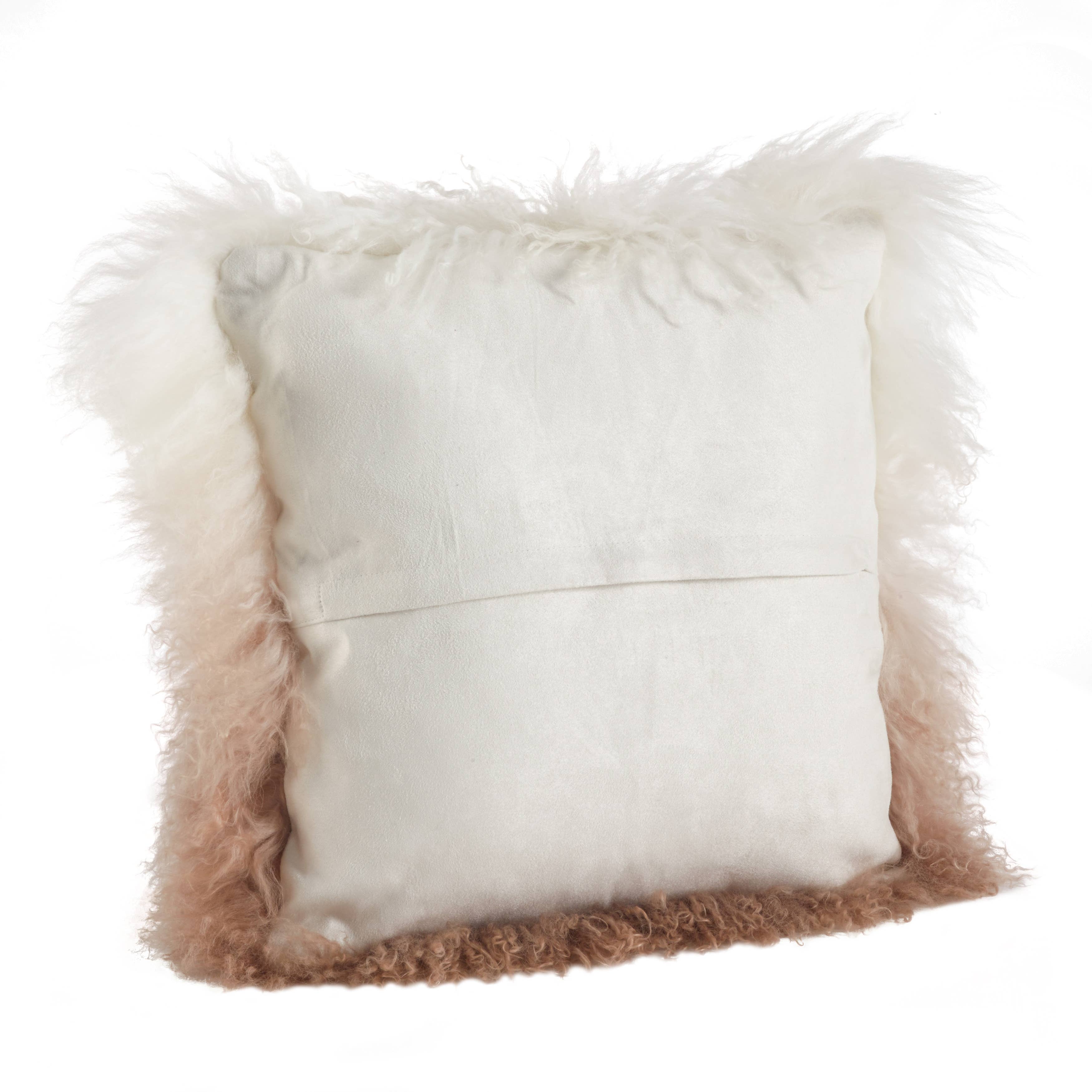Ombre Lamb Fur Pillow 20x20