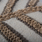 Brown 14"x26" Nature Cotton Lumbar Throw Pillow
