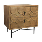 Sandhurst 2-Drawer Small Nightstand – Natural