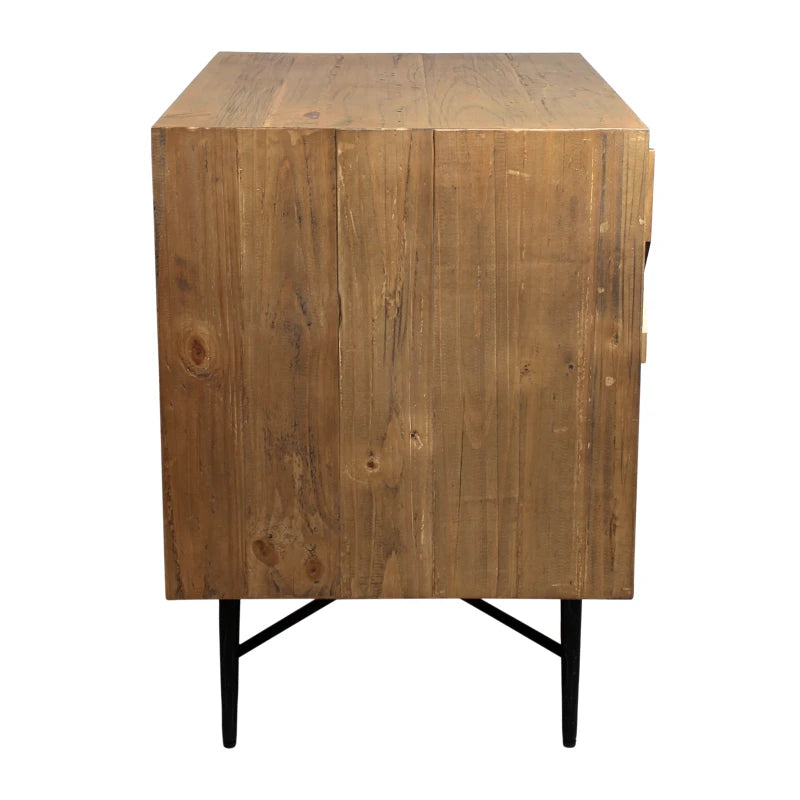 Sandhurst 2-Drawer Small Nightstand – Natural