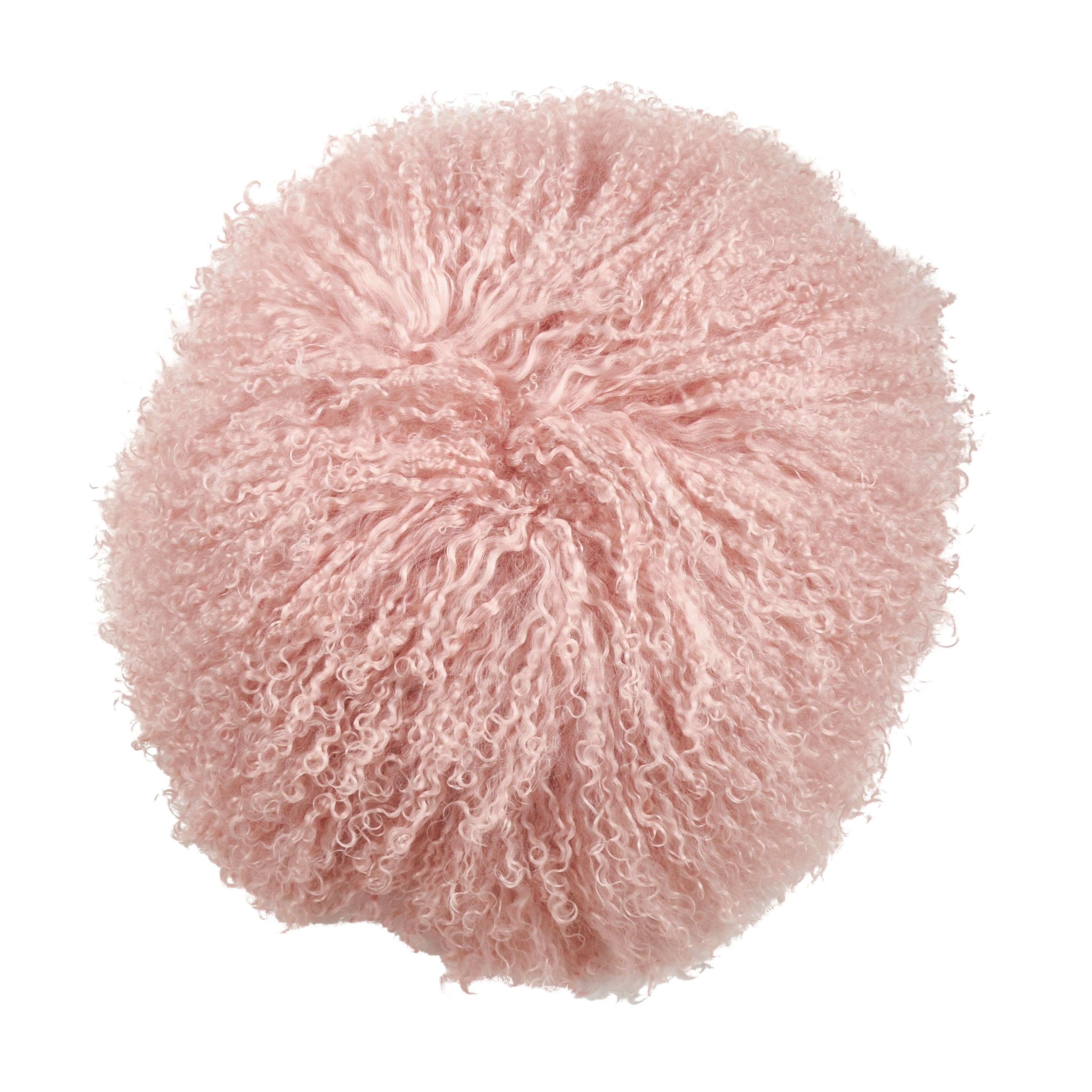 Mongolian Lamb Fur Pillow - Poly Filled