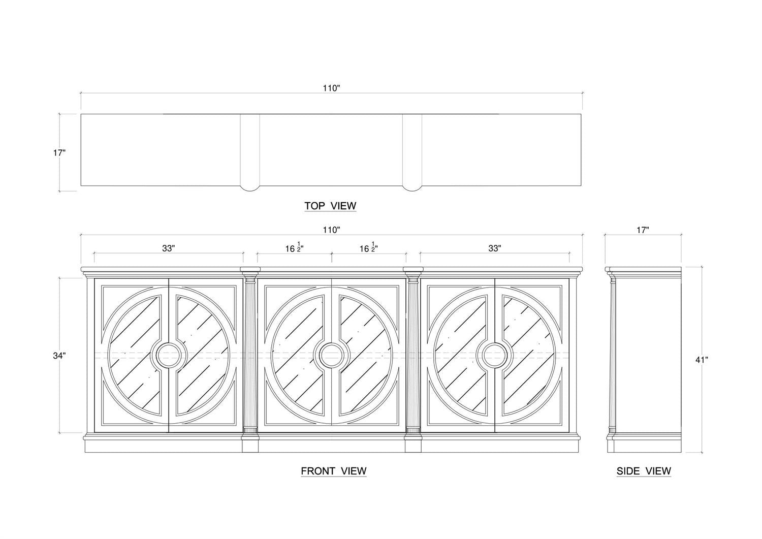Pimlico 6 Door Sideboard