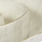 Download SMALL MIA DECORATIVE CREAM AND GOLD SWIRL BOWL