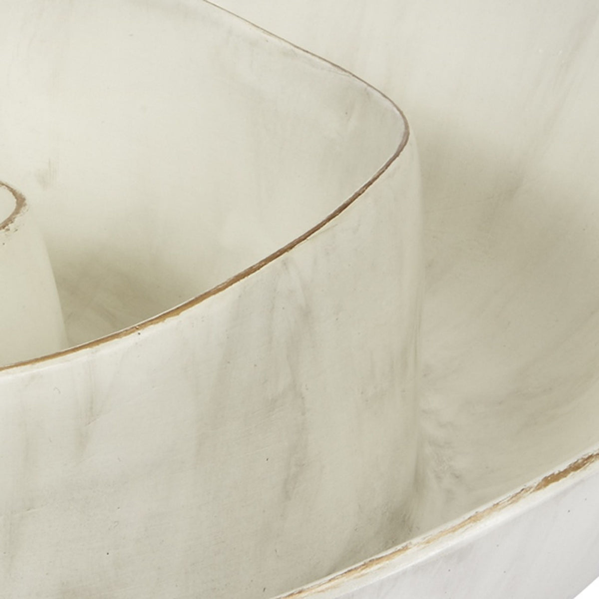 Download SMALL MIA DECORATIVE CREAM AND GOLD SWIRL BOWL