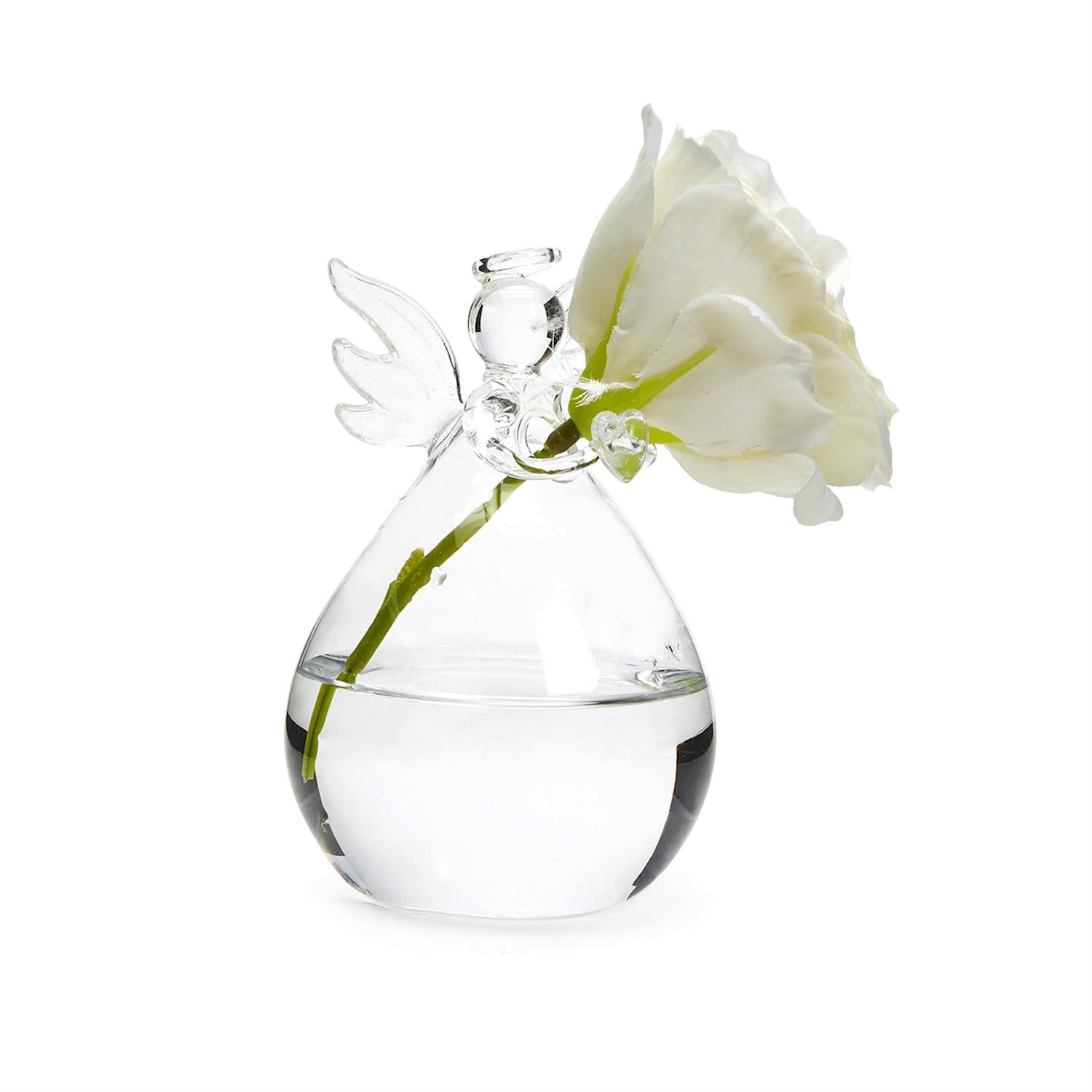 Angel Bud Vase (small imperfections and variation in shape and size are natural characteristics of Hand-Blown glass)
