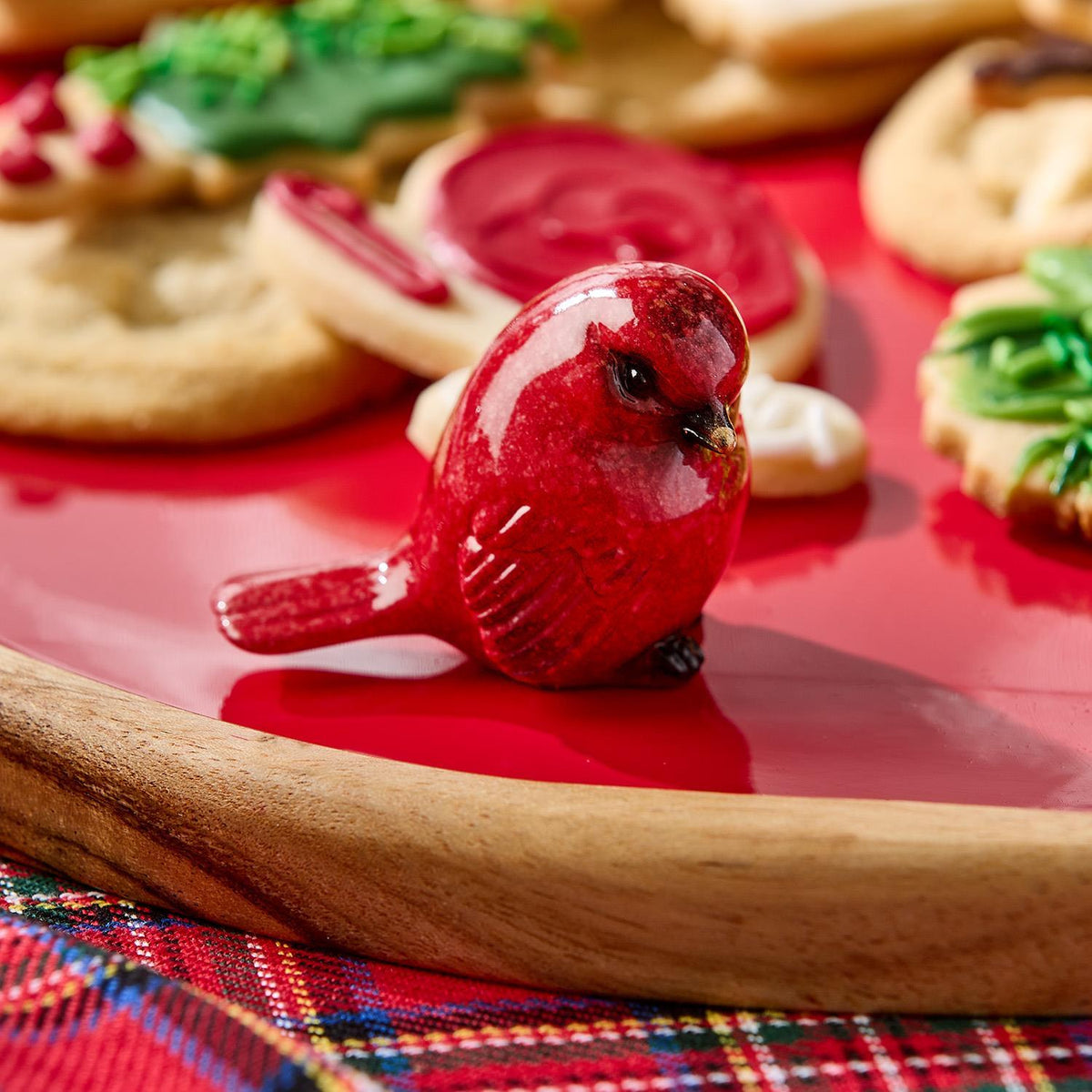 Red Cardinal 24 Pc Birds Un w/Nest Display