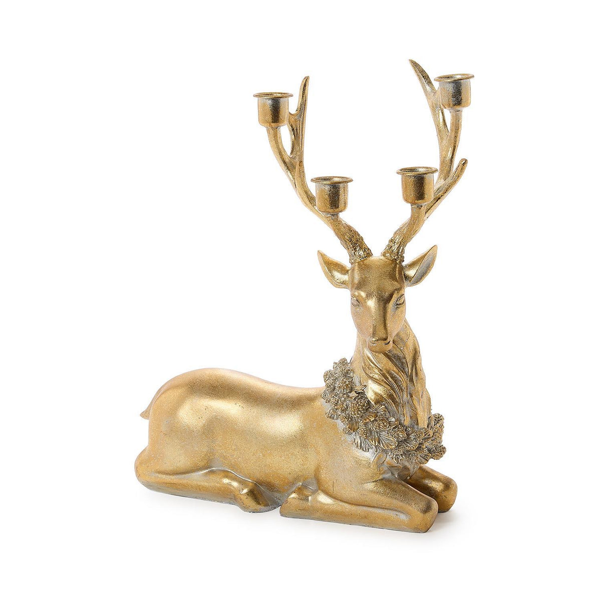 Leaf Deer Taper Candleholder/Centerpiece