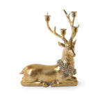 Leaf Deer Taper Candleholder/Centerpiece