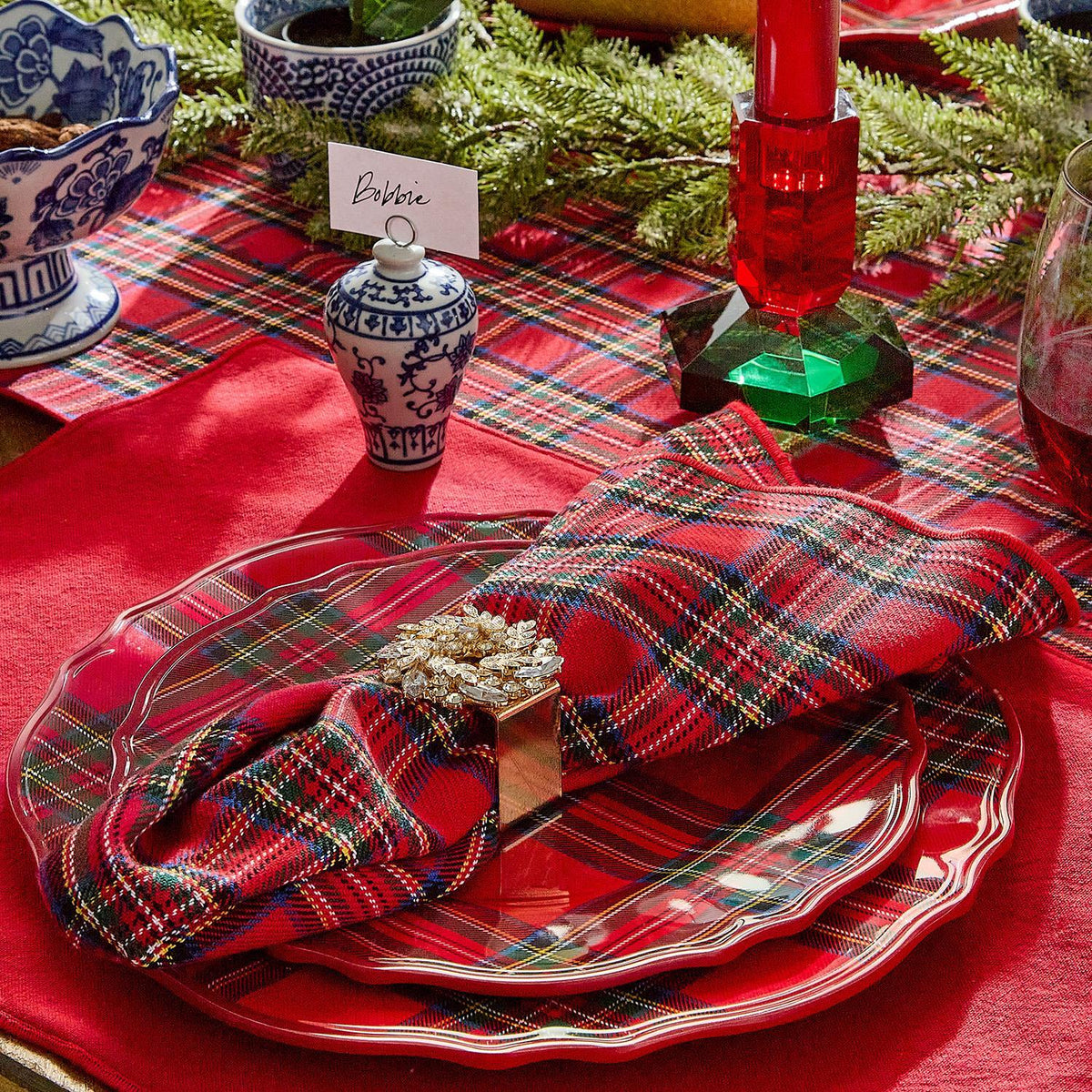 Tartan Traditions S/4 Salad/Dessert Plates