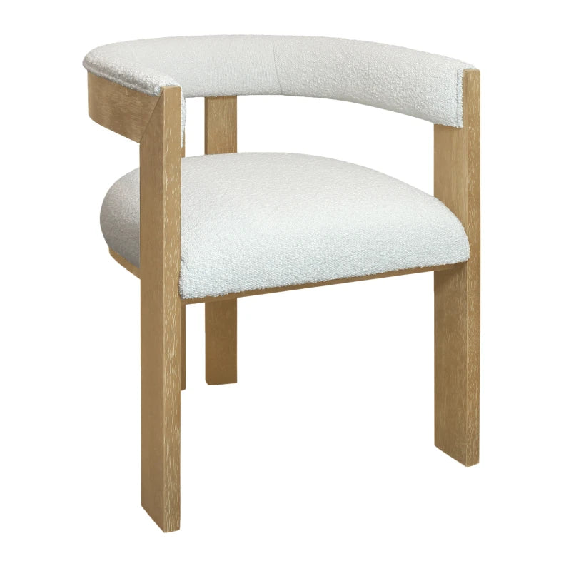Trident Boucle Dining Chair – Ivory