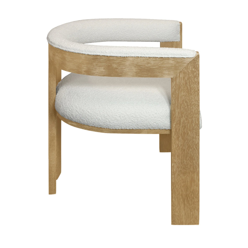 Trident Boucle Dining Chair – Ivory