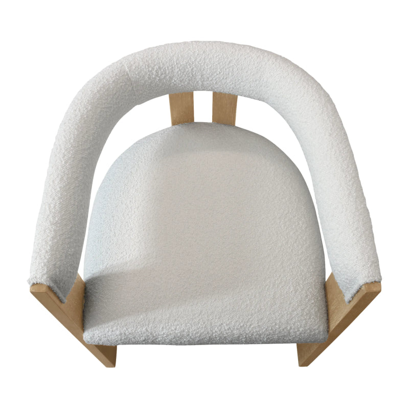 Trident Boucle Dining Chair – Ivory