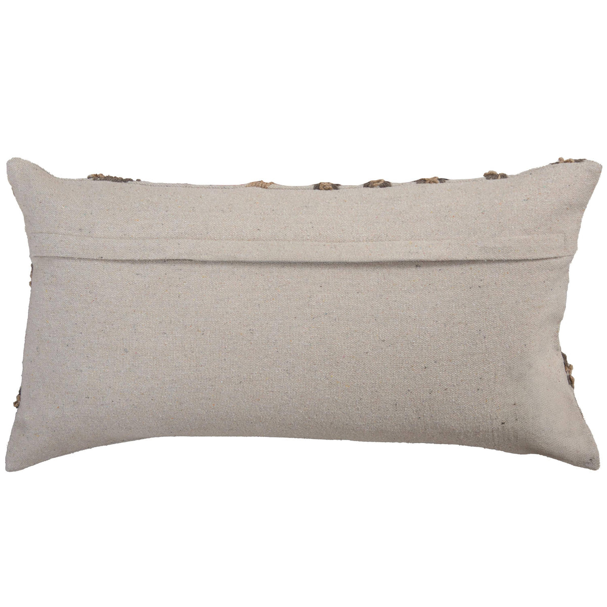Brown 14"x26" Nature Cotton Lumbar Throw Pillow