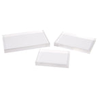 SET OF 3 RECTANGULAR CRYSTAL RISERS