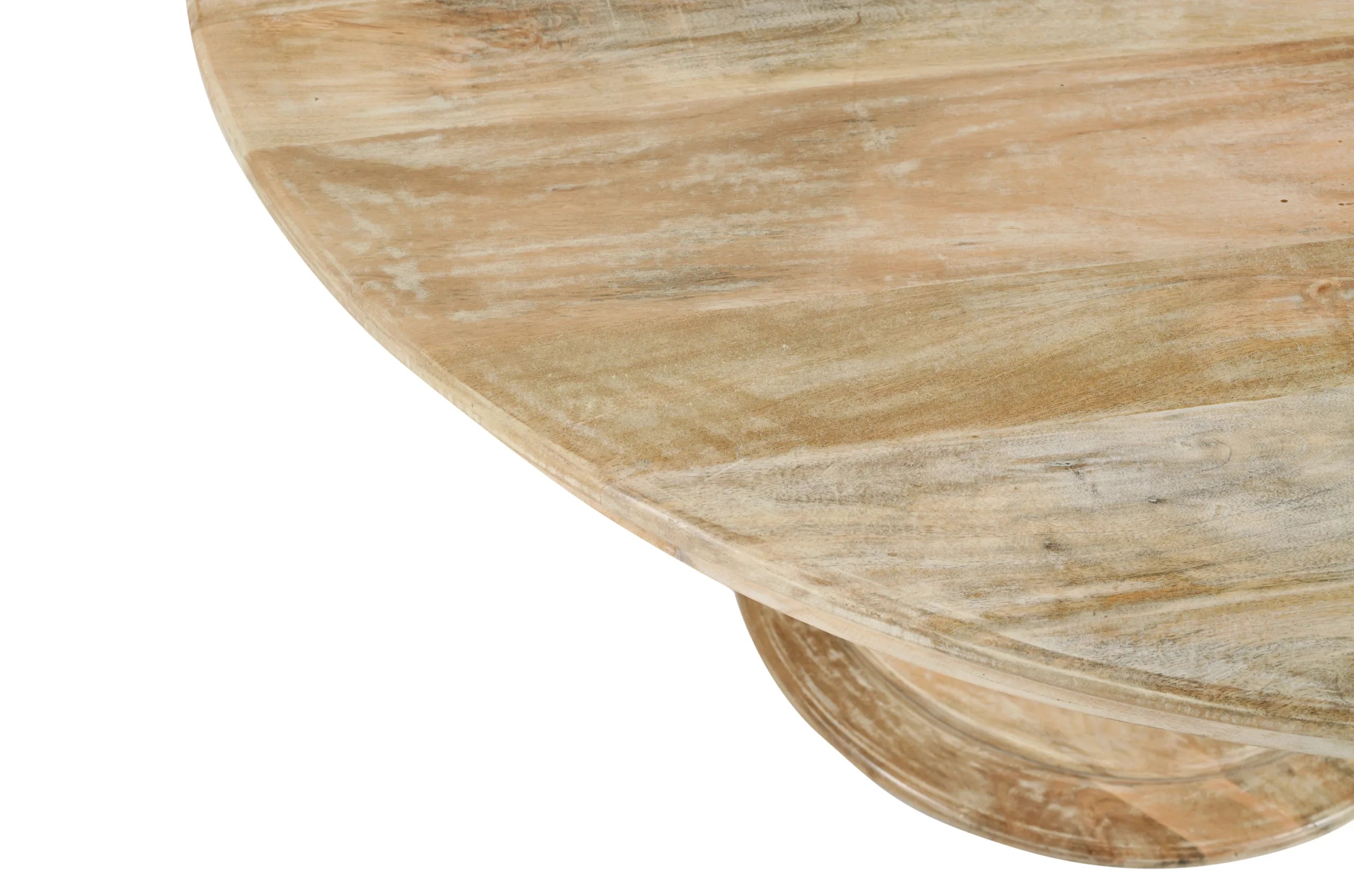 Jensen 60″ Round Pedestal Dining Table – Natural
