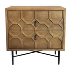 Sandhurst 2-Drawer Small Nightstand – Natural
