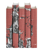 Coral & Gray Toile / Off-White Cover / 8.5-9.5"