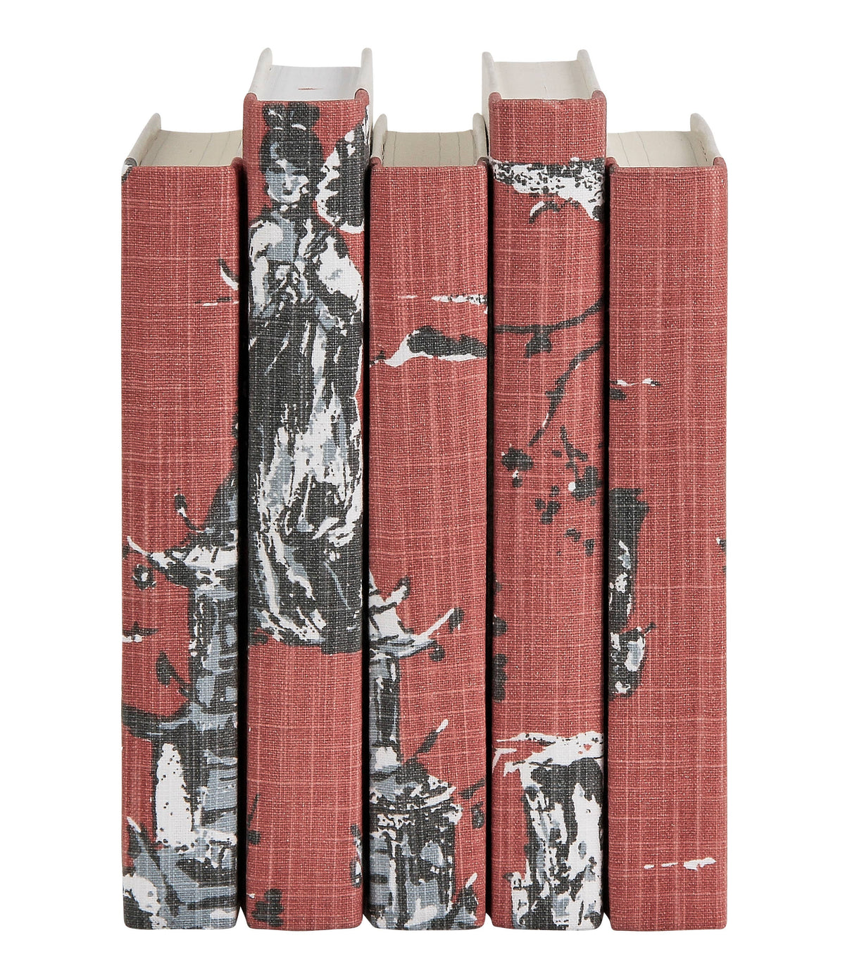 Coral & Gray Toile / Off-White Cover / 8.5-9.5"