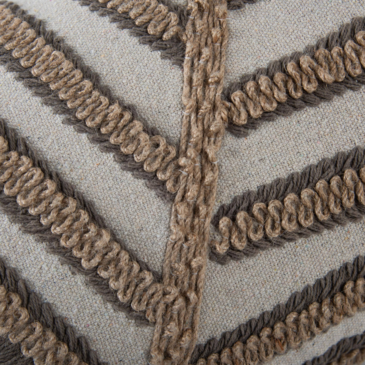 Brown 14"x26" Nature Cotton Lumbar Throw Pillow