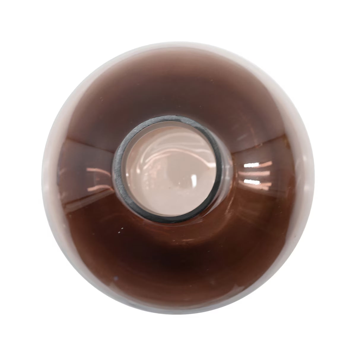 Mara Glass 7.5" Round Vase, Dark Plum