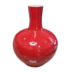 Barclay Butera Scarlet Red Globular Vase