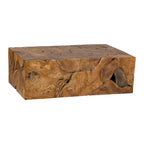 Burl Organic Coffee Table, Medium Brown