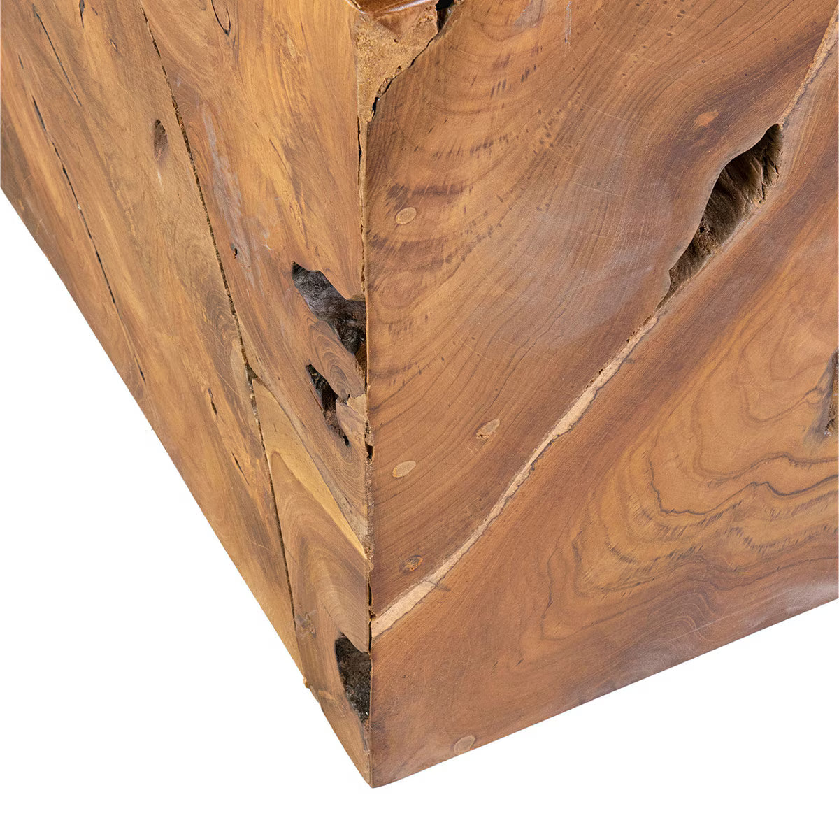 Burl Organic Coffee Table, Medium Brown