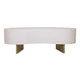 Indigo Road by Egypt Sherrod Lima Coffee Table With Gold Metal Legs, Set of 2 Legs, 50"W, Ivory/Gold