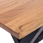 Dining Table Counter Height with Cross Base