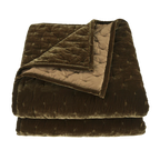 Stella Faux Silk Velvet Pintuck Quilt