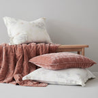 Stella Faux Silk Velvet Double Box Stitch Quilt Set