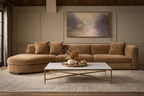 Simone Sofa Chaise w/ RSF Chaise