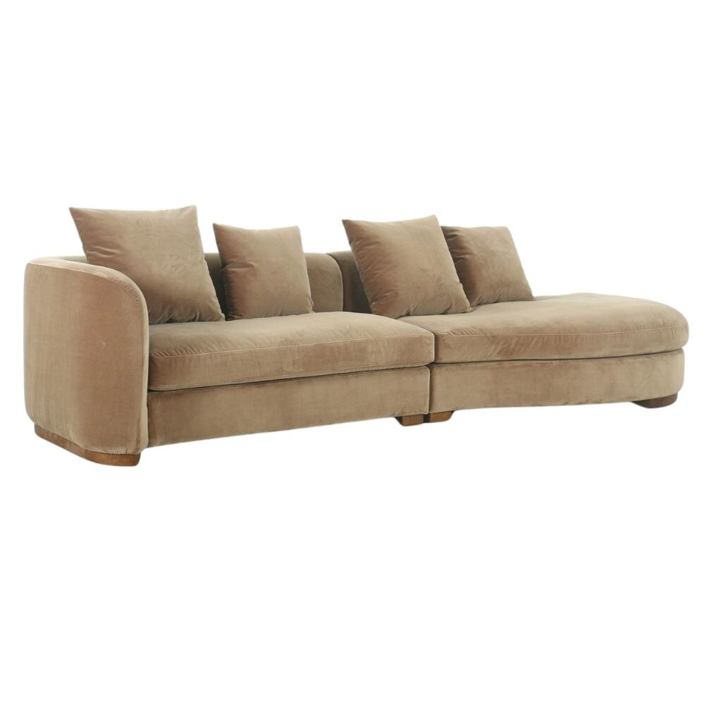 Simone Sofa Chaise w/ RSF Chaise
