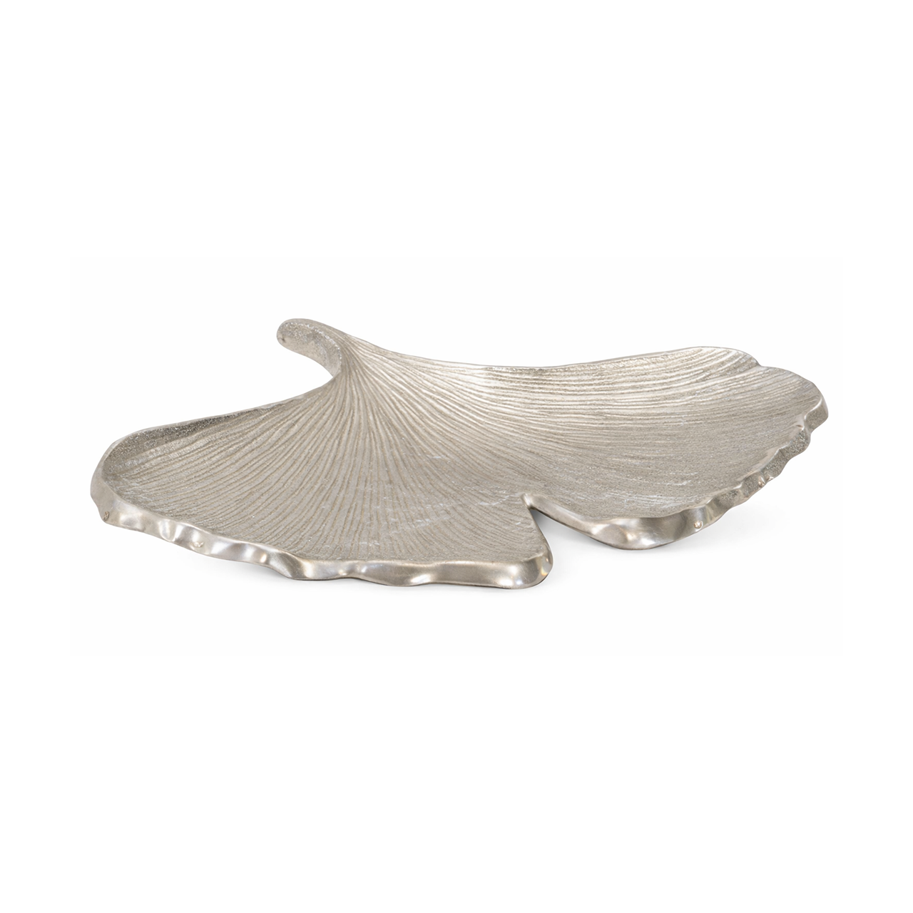 8" ALUMINUM LEAF SET PEWTER