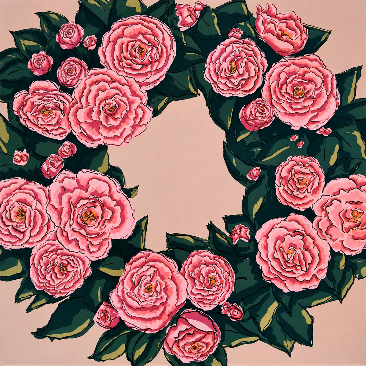 Flower Wreath Mat