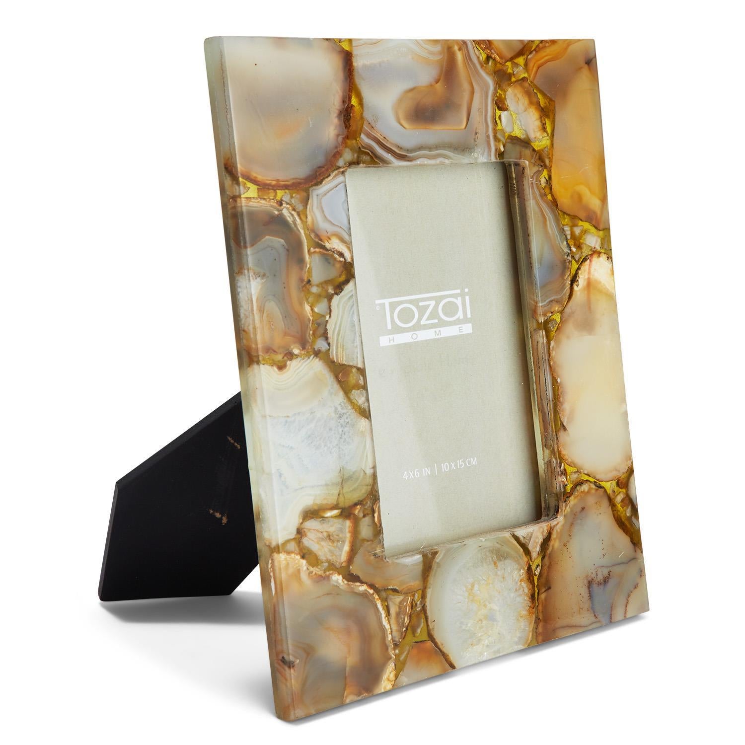 Amber Agate Photo Frame in Gift Box