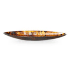 30" Archipelago Tortoise Brown Marbleized Ellipse Shaped Bowl (food safe)