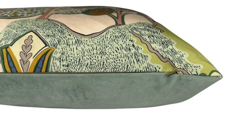 Elodie Pillow 22x22" - Apricot/Ginger