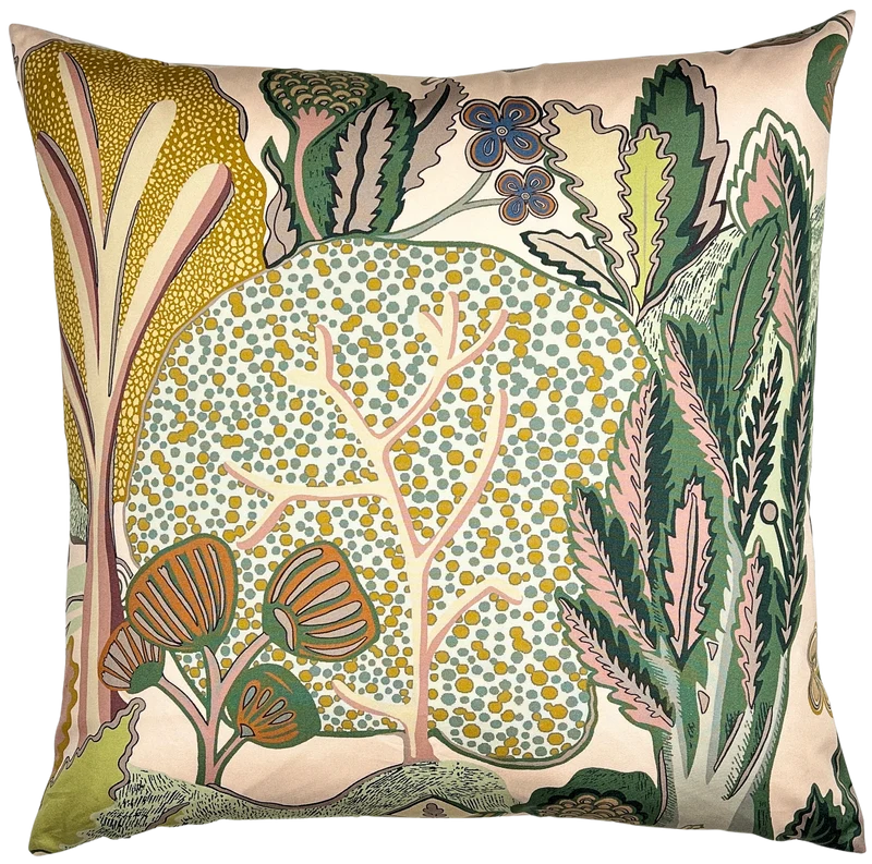 Elodie Pillow 22x22" - Apricot/Ginger